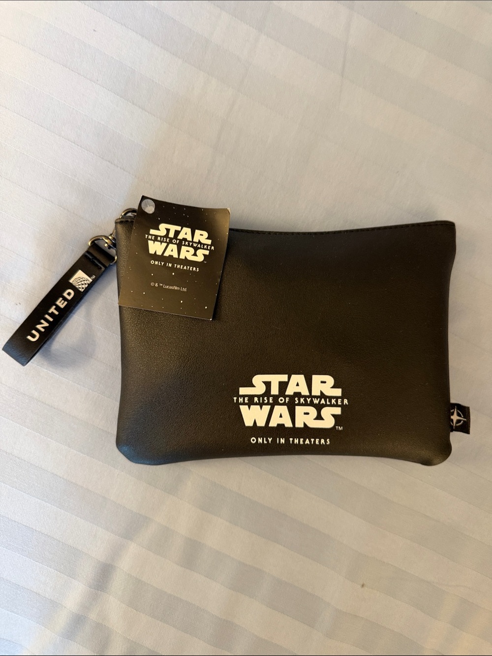 Star Wars Black Travel Pouch by United Airlines